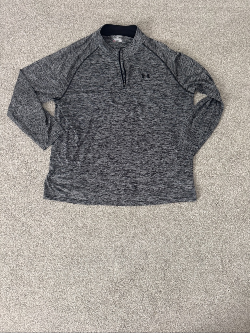 Under Armour Gray Black and White Pullover